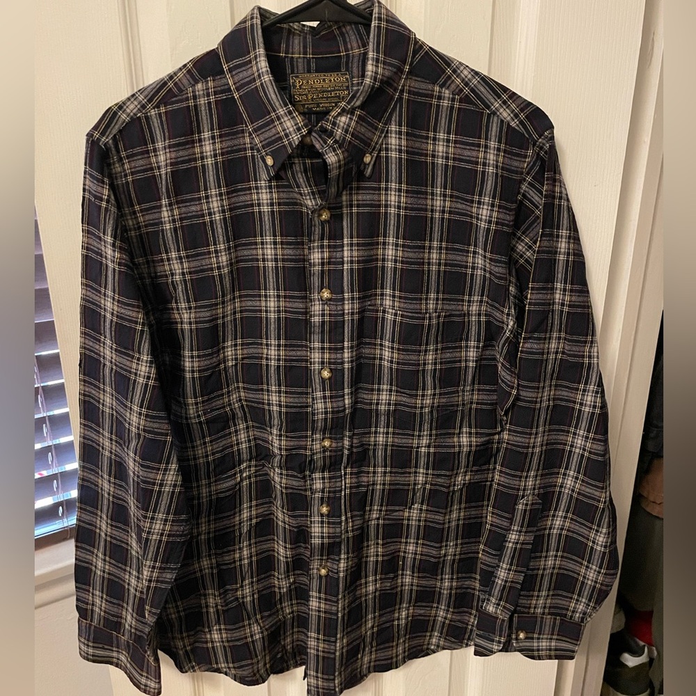 Pendleton Vintage Wool Flannel Mens Large